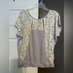 💥 5 for $15 - Lace Back Knot Top